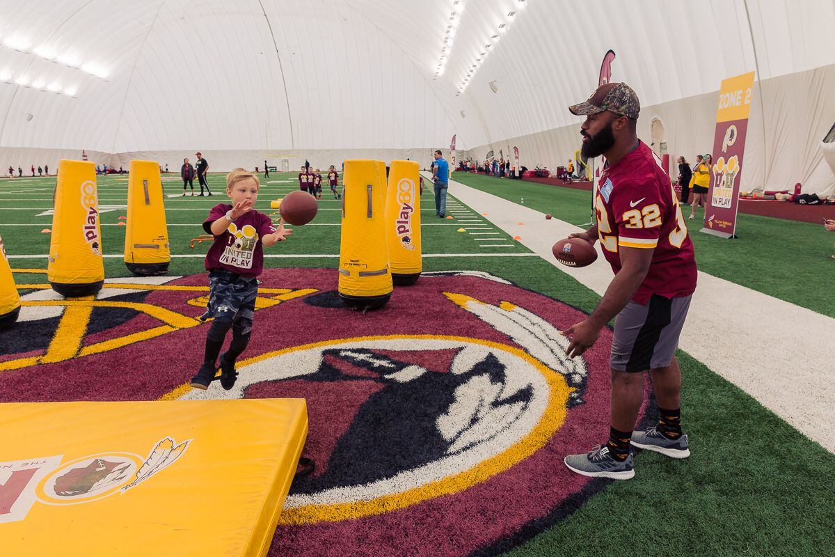 Redskins host United in Play on Armed Forces Day