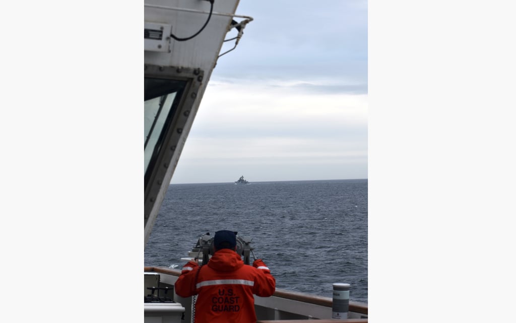 Coast Guard spots Chinese, Russian naval ships off Alaska island