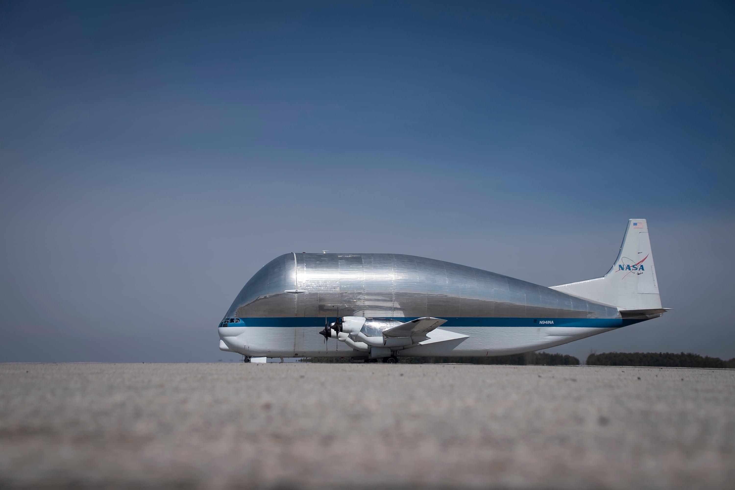 NASA Super Guppy Arrives in Mansfield