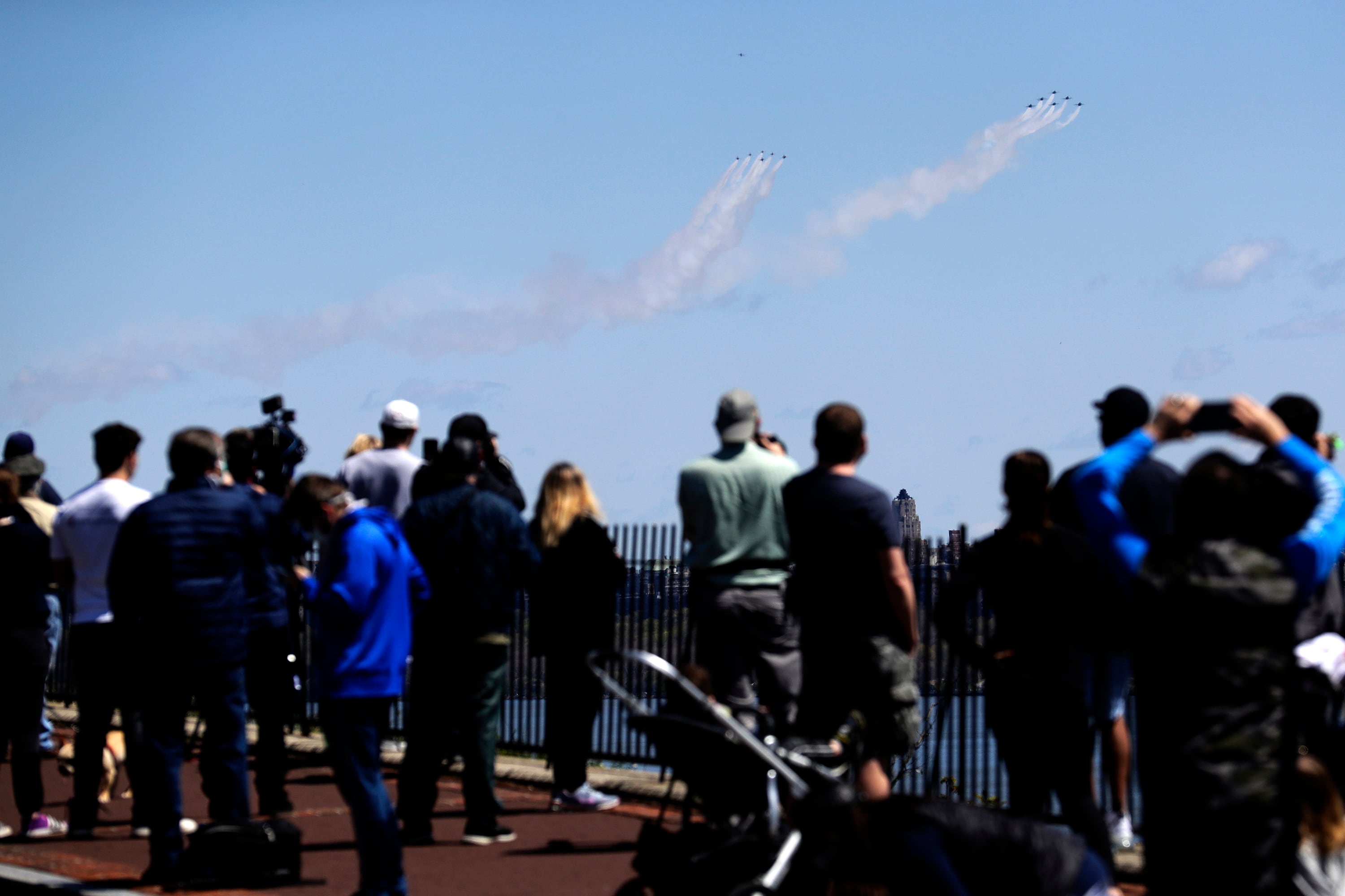 Blue Angels, Thunderbirds, New York City flyover, tribute to first responders