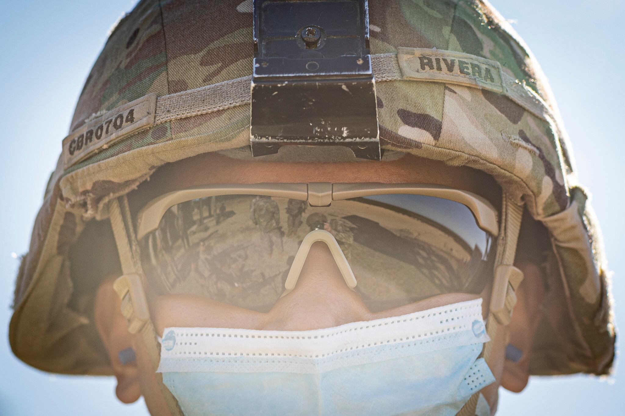 A U.S. Army soldier stands by for instructions during the M240B support by fire training portion of the Infantry Advanced Leaders Course hosted by the New Jersey Army National Guard’s 254th Regional Training Institute on Joint Base McGuire-Dix-Lakehurst, N.J., Sept 22, 2020.