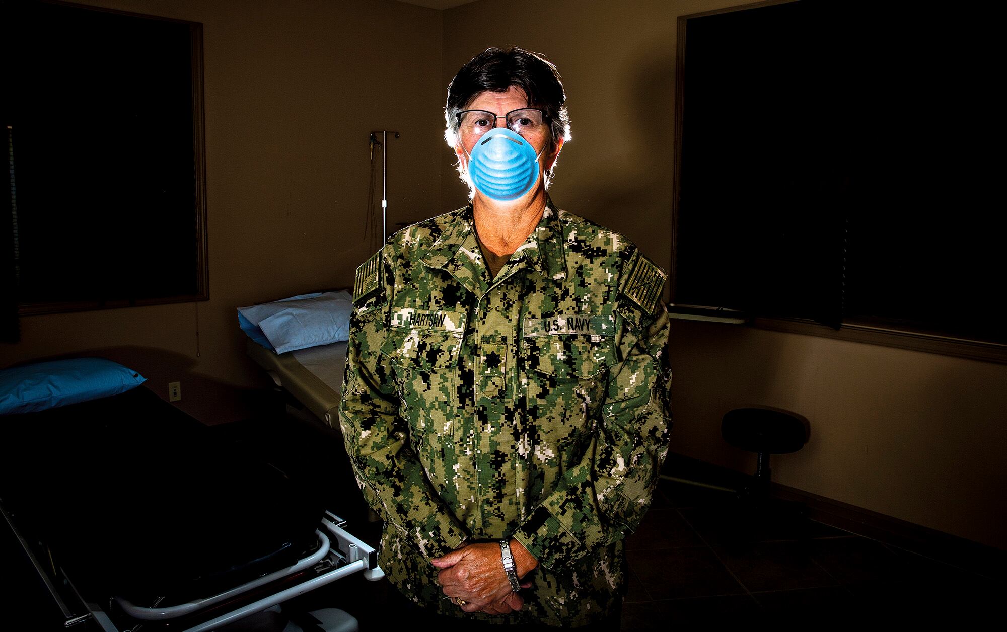 Dr. Sara Hartsaw stands in a procedure room at High Plains Surgical Associates in Gillette, Wyo., on July 16, 2020.