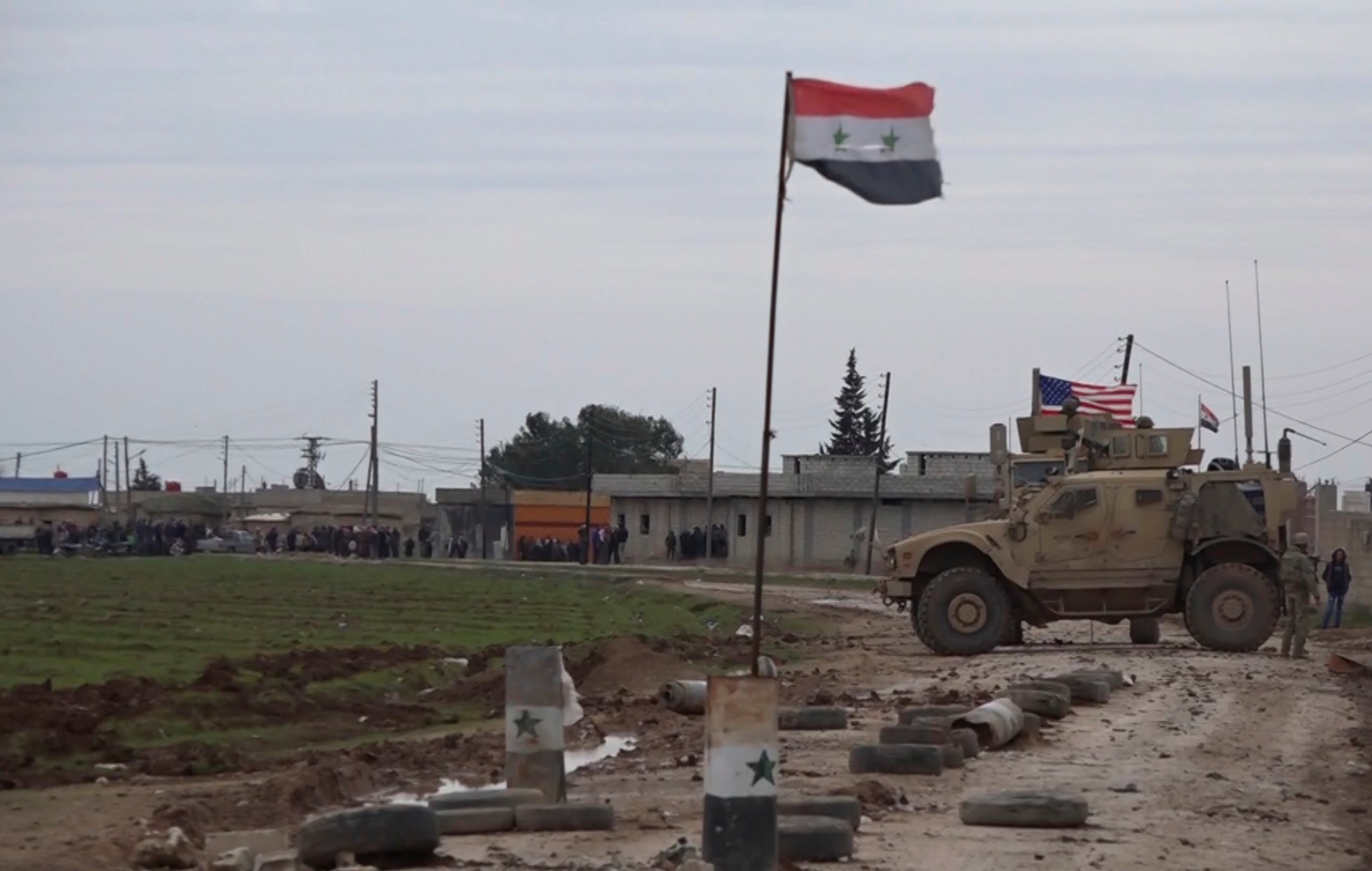 American military convoy in Syria