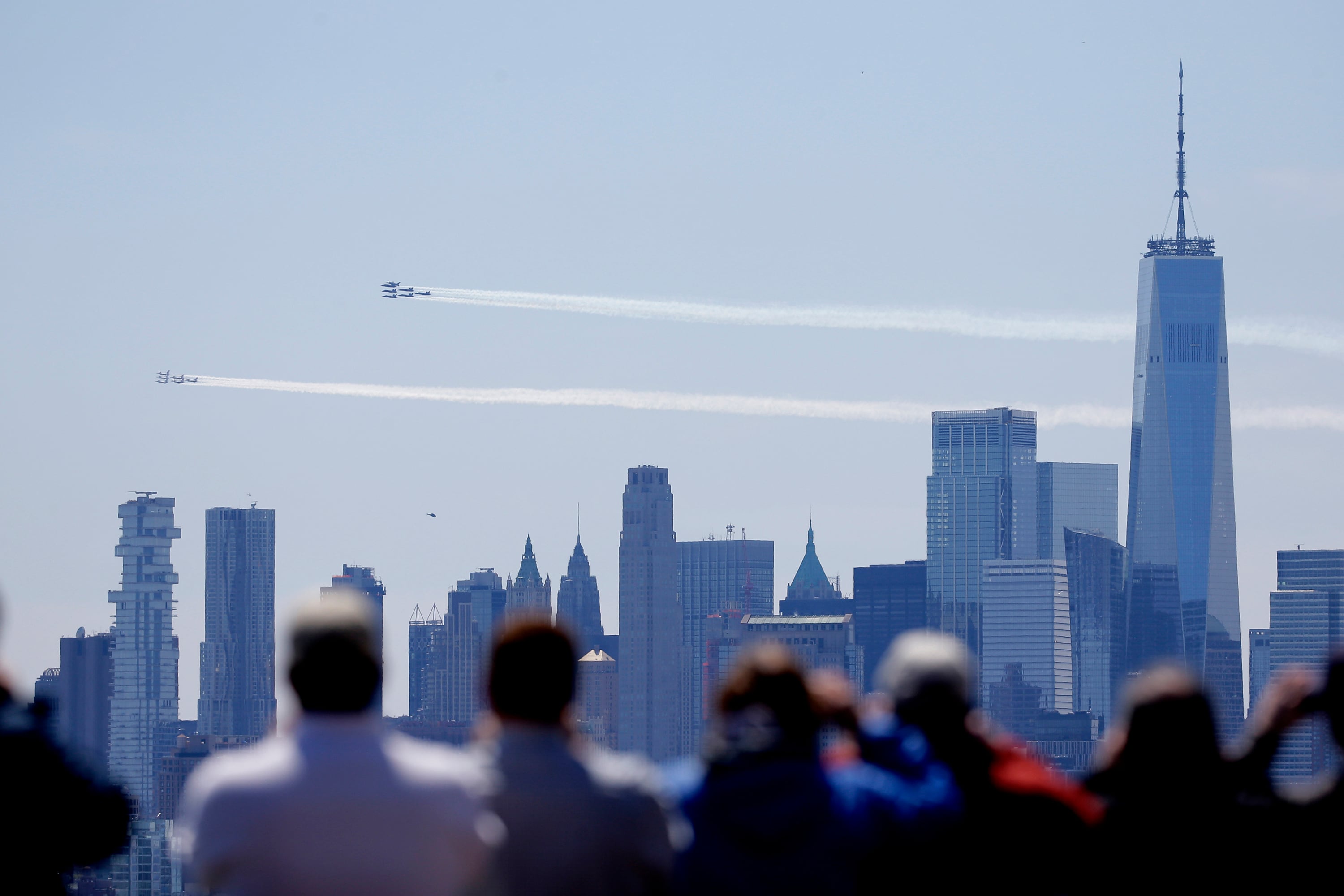 Blue Angels, Thunderbirds, New York City flyover, tribute to first responders