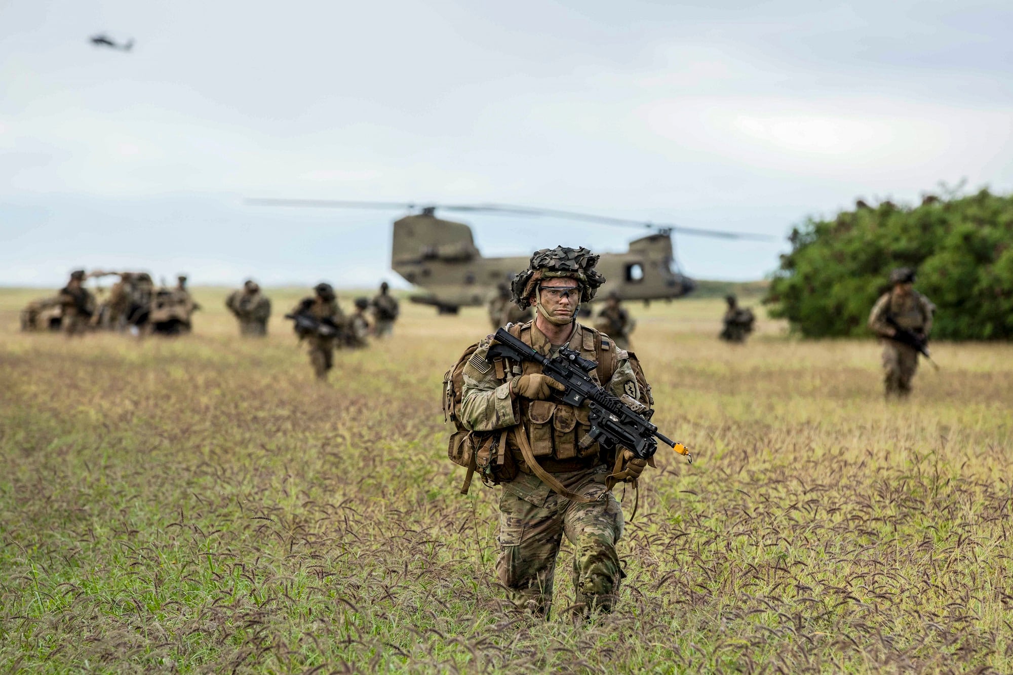 Soldiers conduct an emergency deployment readiness exercise mission at Pacific Missile Range Facility Barking Sands on the island of Kauai, Hawaii, on Dec. 10, 2020.