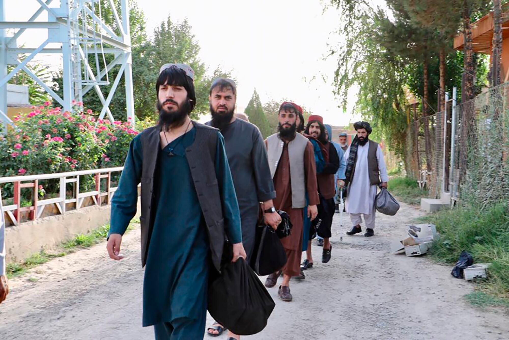 Taliban prisoners are released from Pul-e-Charkhi jail in Kabul, Afghanistan, Thursday, Aug. 13, 2020.