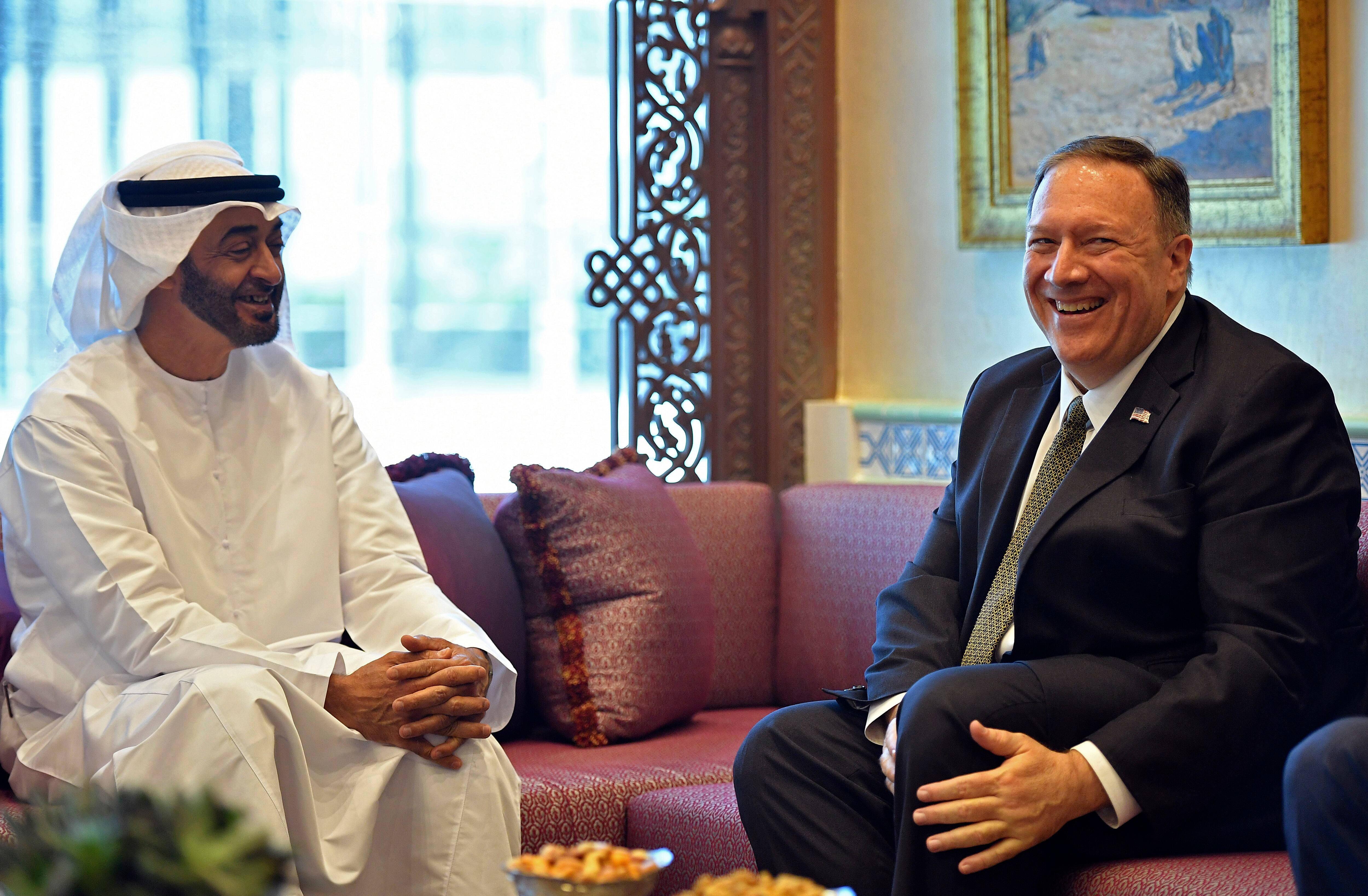 Mike Pompeo, Mohamed bin Zayed al-Nahyan