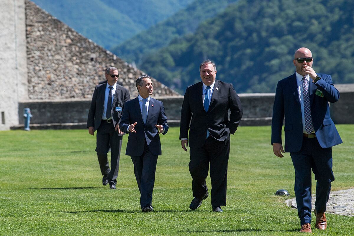 U.S. Secretary of State Mike Pompeo and Swiss Foreign Minister Ignazio Cassis