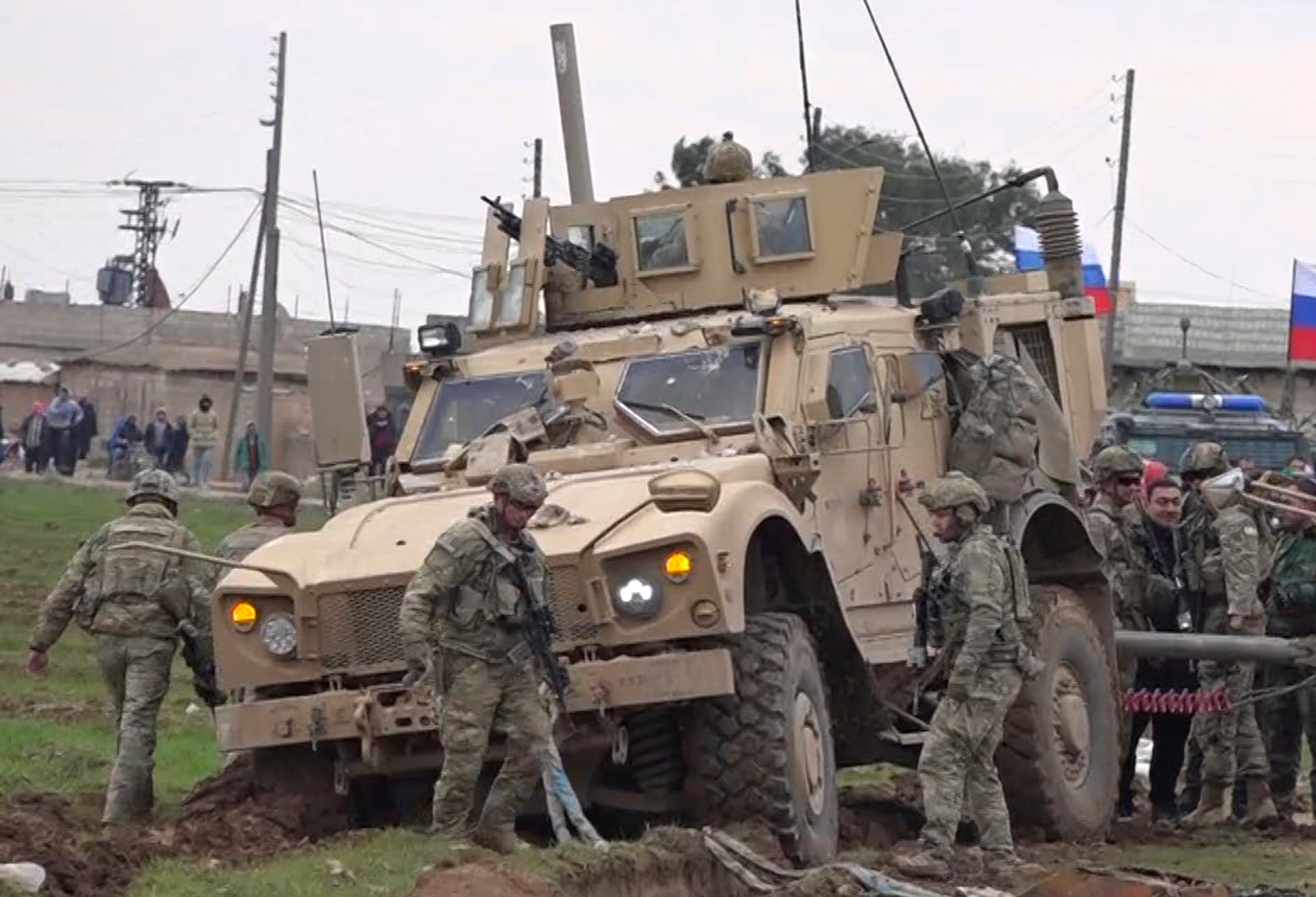 American military convoy in Syria